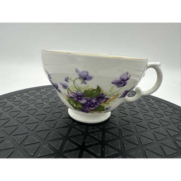 Adderley Bone China England Replacement Purple Violet Flower - Tea Cup Only - Picture 1 of 6